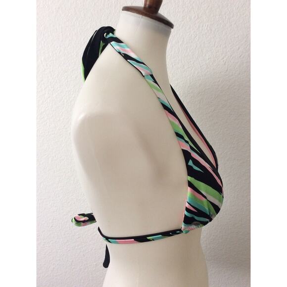 Volcom Swimwear Bikini Top Multicolor Striped - Picture 4 of 6